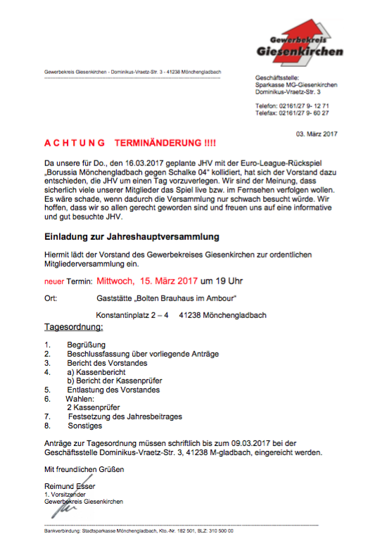 © Copyright by Gewerbekreis Giesenkirchen